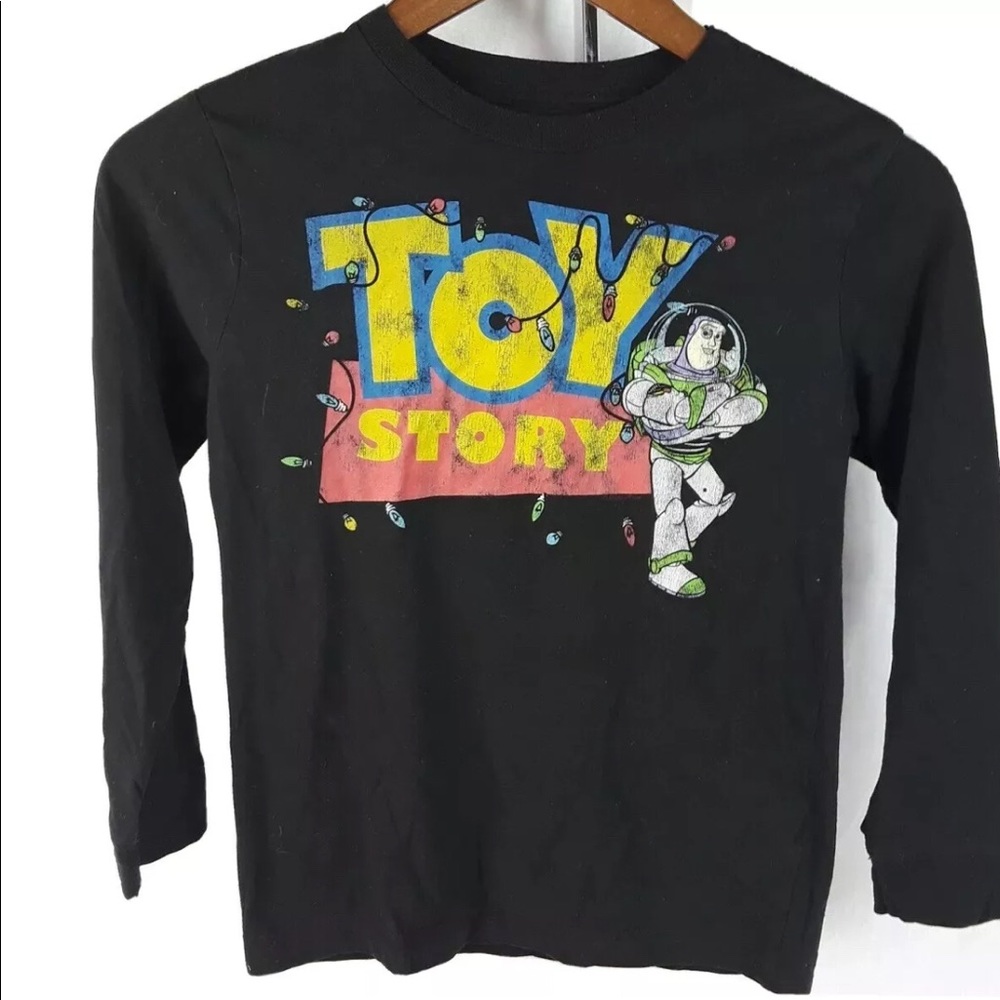 Toy Story Christmas T-shirt Buzz Lightyear Tshirt Disney Tee Kids Medium 8-9